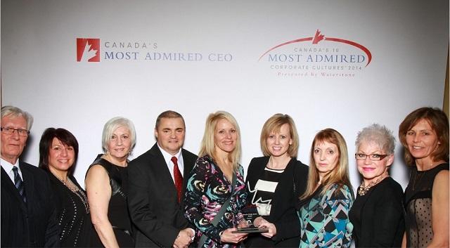 Group shot for Canada’s 10 Most Admired Corporate Cultures Awards