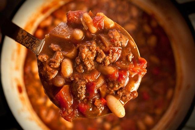 A bowl of healthy chili