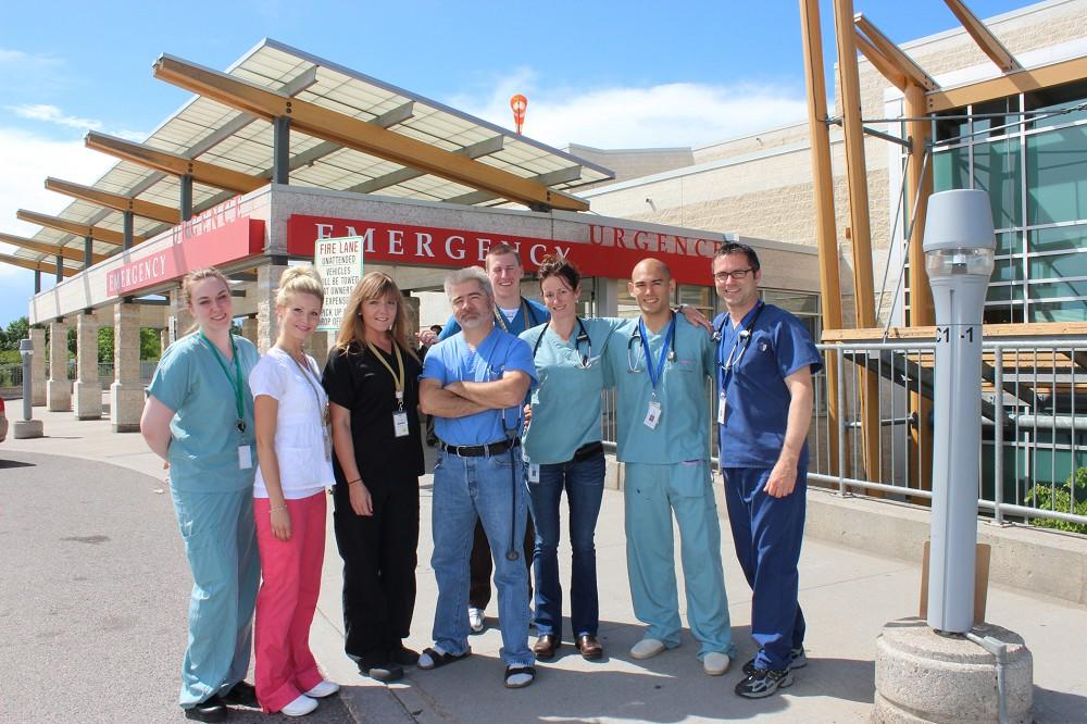 Group shot of nurses and doctors
