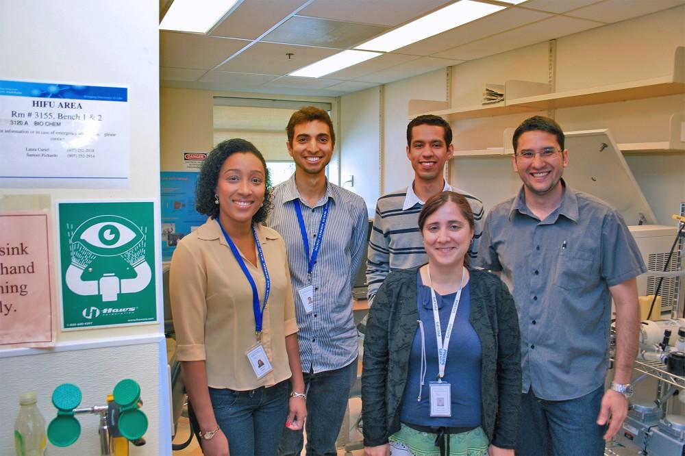 Dr. Laura Curiel mentored four students from Brazil who helped with various HIFU projects.