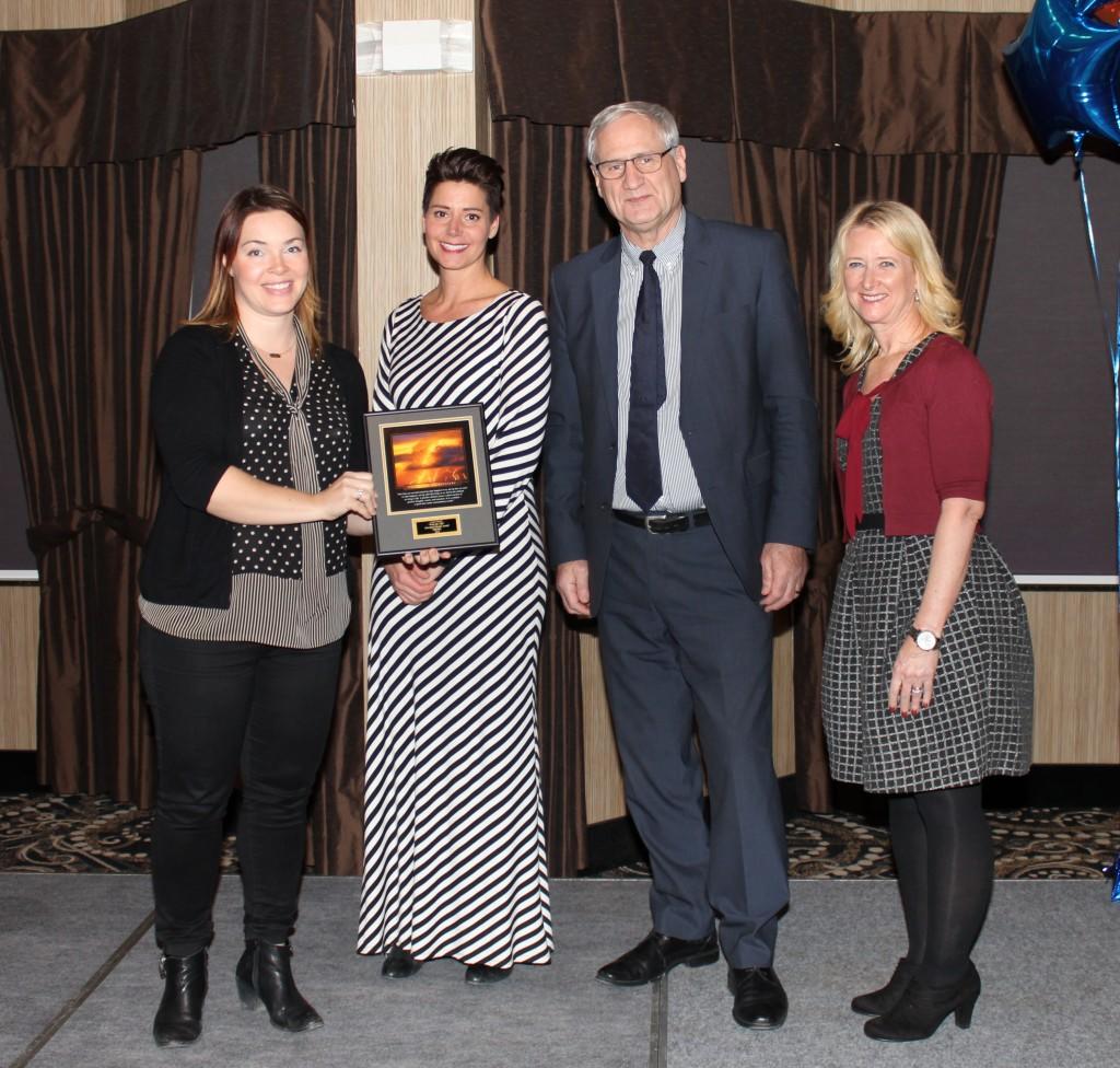 TBRHSC congratulates Lauren Beach (left) on her Walk the Talk Award for Aboriginal Health. Lauren’s dedication and commitment to the Screen for Life Coach and its services to Northern communities has made a significant and positive impact on the health of our Aboriginal patients.