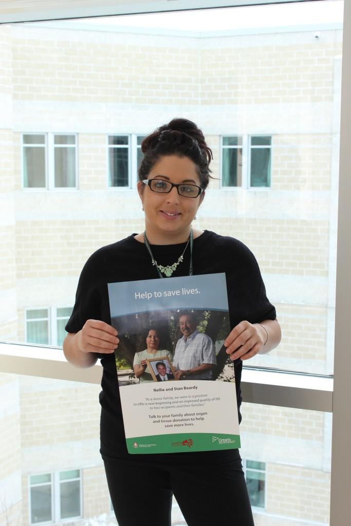 Kiley Perrier, Organ and Tissue Donation Coordinator, TBRHSC, is encouraging everyone to register as an organ and tissue donor. One organ donor can save up to eight lives.