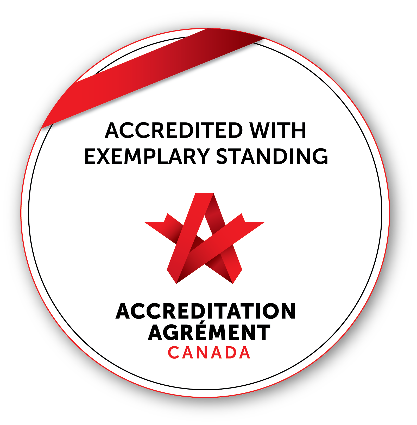 Accredited with Exemplary Standing Seal