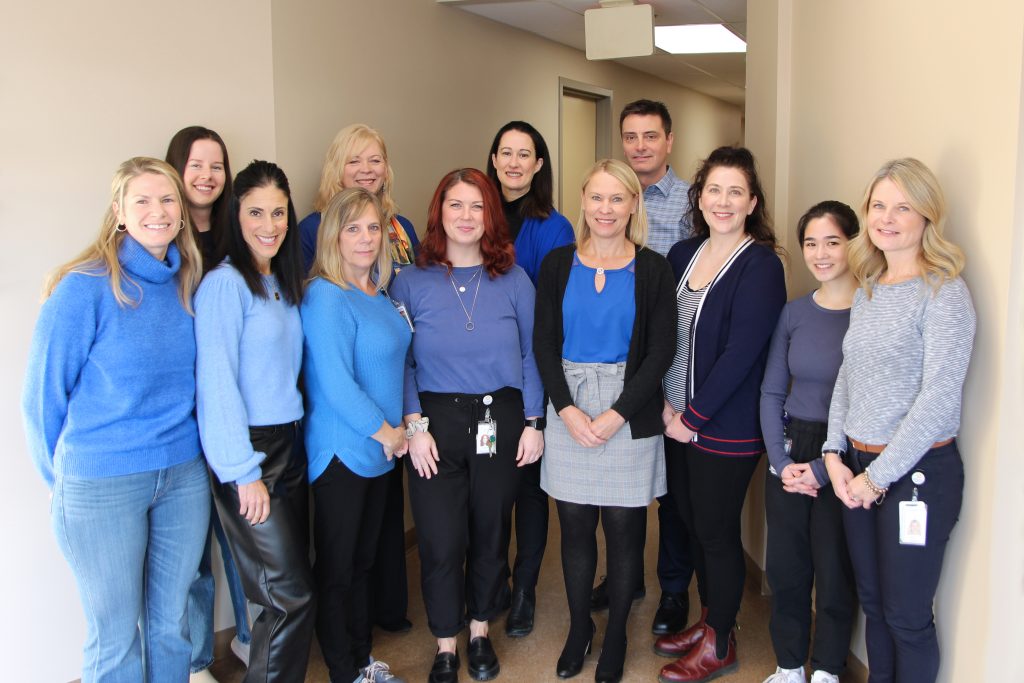 The Centre for Complex Diabetes Care team at Thunder Bay Regional Health Sciences Centre wears blue to raise awareness of diabetes, its risk factors and the importance of having access to the right information and care.
