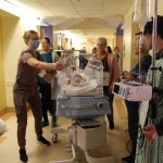 TBRHSC staff and volunteers during the annual Minimum Staffing Drill . Also known as our Code Red to Green Drill, it tests the Hospital’s ability to safely evacuate an in-patient unit during hours with minimum staffing levels.