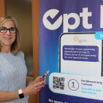 Caroline Fanti, Director of Regional Surgical Services at Thunder Bay Regional Health Sciences Centre, ‘Opts In’ to receive text notifications for reminders of upcoming appointments.