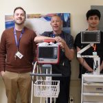(L-R): Bruno Tassone, Coordinator of ICU and Respiratory Services; Aaron Giba, Registered Respiratory Therapist; Shawn Jacobson, Registered Respiratory Therapist; Tasal Shinwarie, Student Respiratory Therapist; Morgan Chard, Registered Respiratory Therapist.