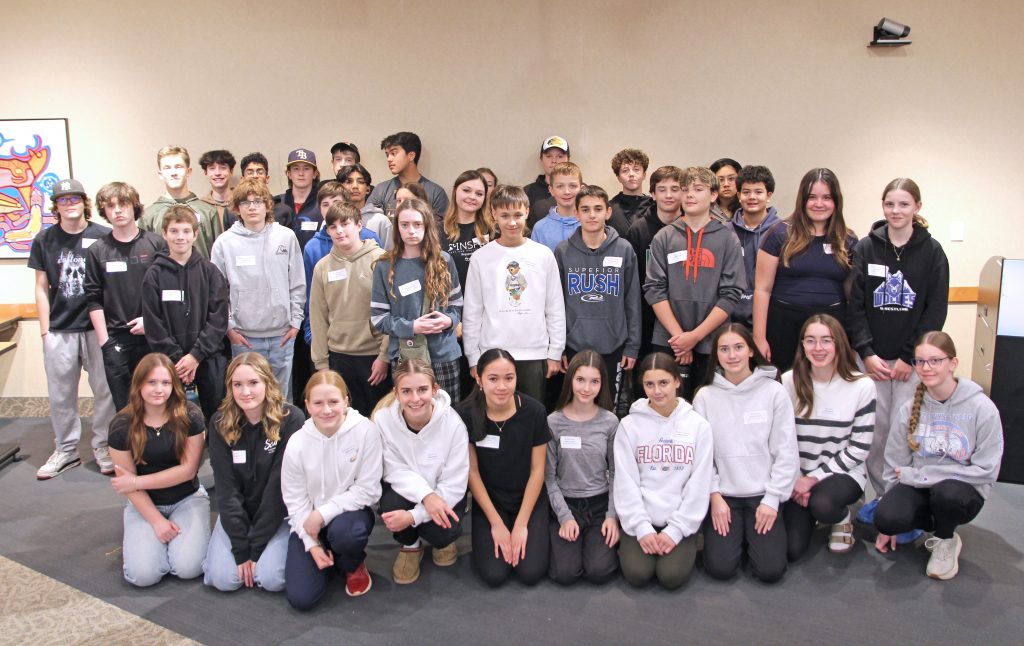 Thunder Bay Regional Health Sciences Centre hosted over 40 grade 9 students from schools across the city.